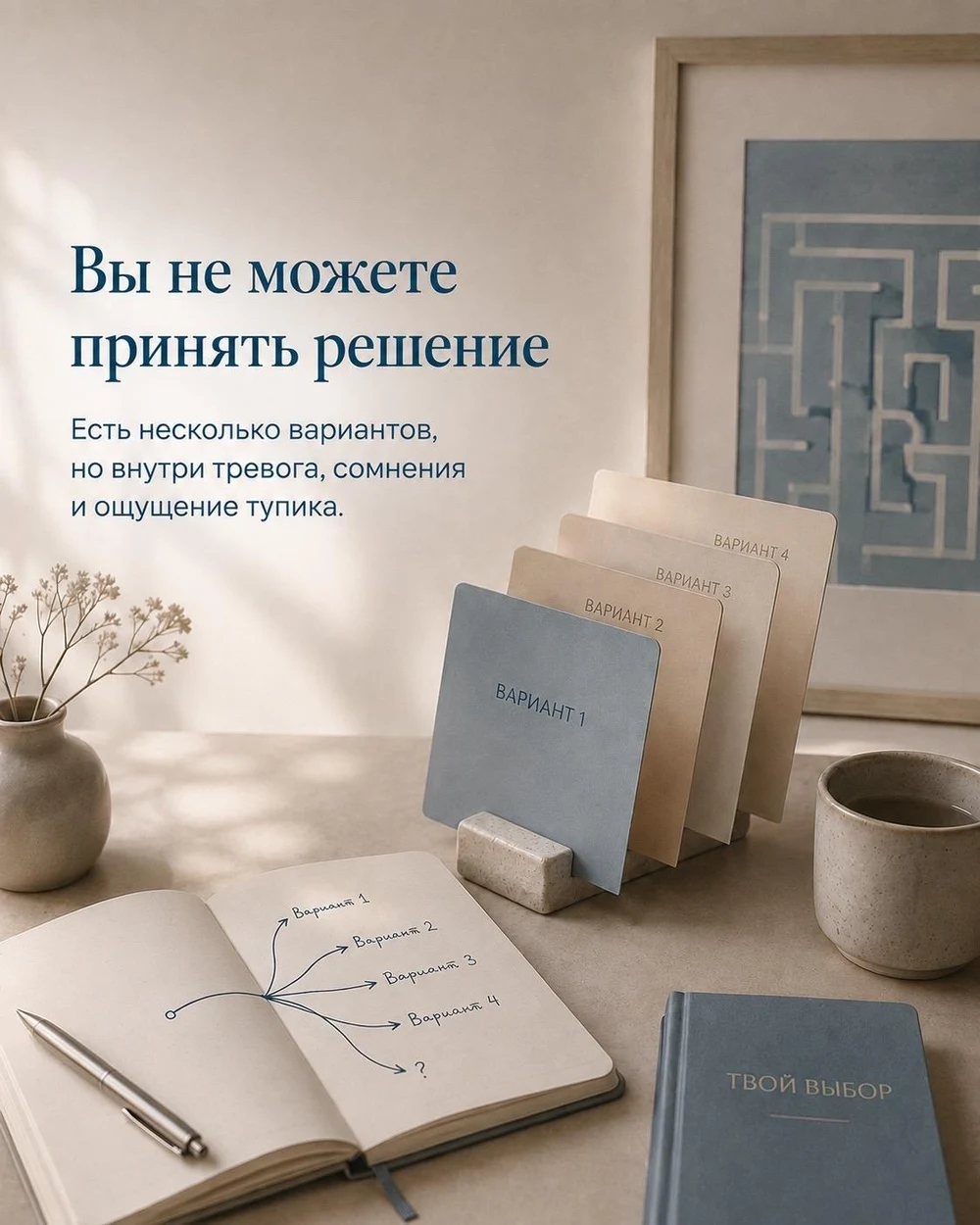 Вы не можете принять решение